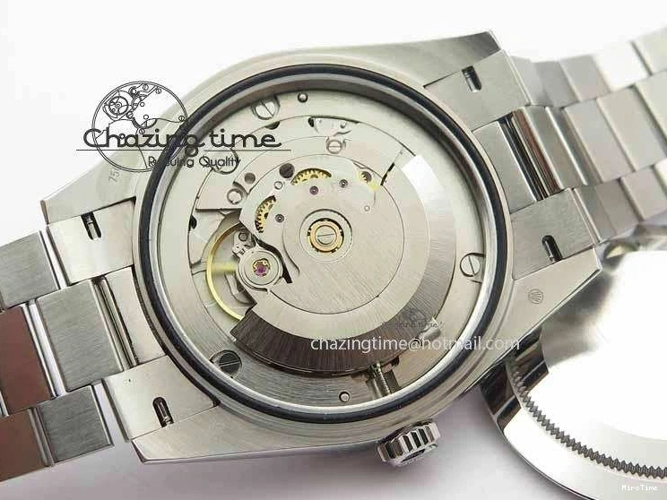 MiroTime 0116 Minimalist Day Date 40mm SS BP Maker Best Edition Diamond Bezel Silver Dial On SS Bracelet A 3697